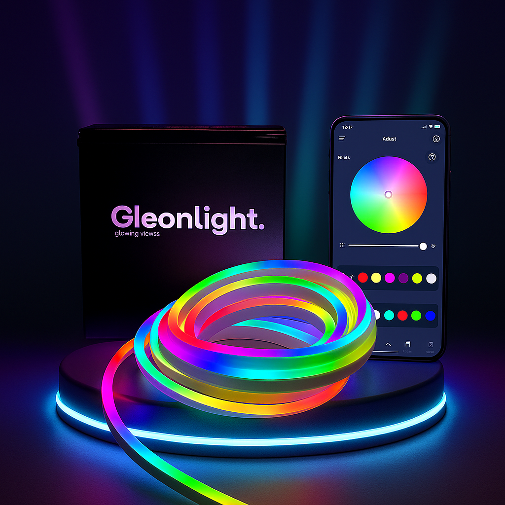GleonLight™ App Controlled Smart RGB Neon Strip-5M