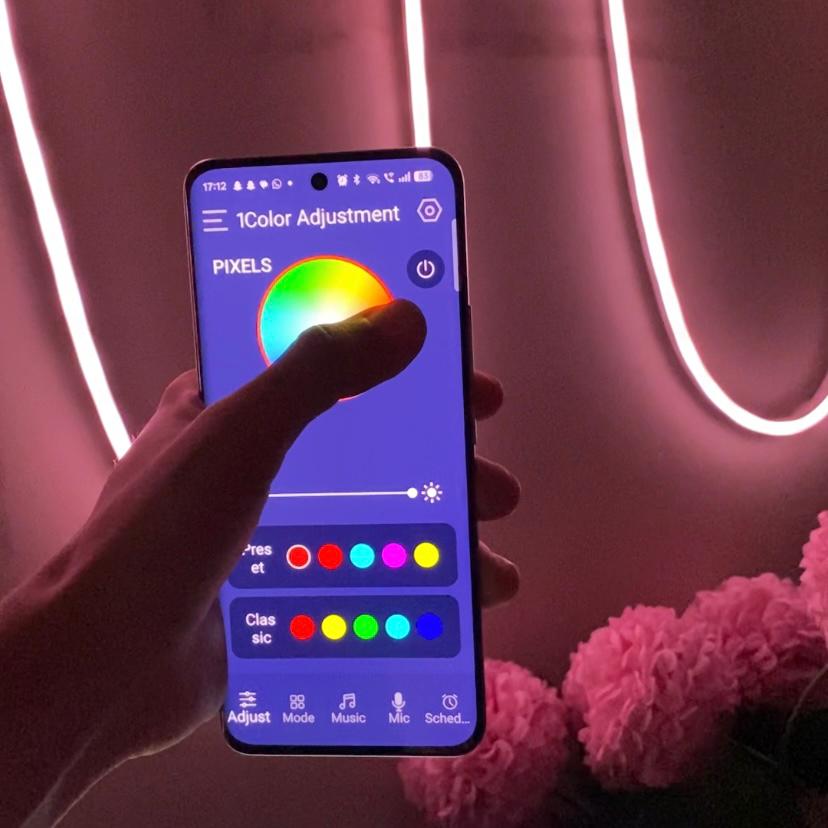GleonLight™ App Controlled Smart RGB Neon Strip-5M